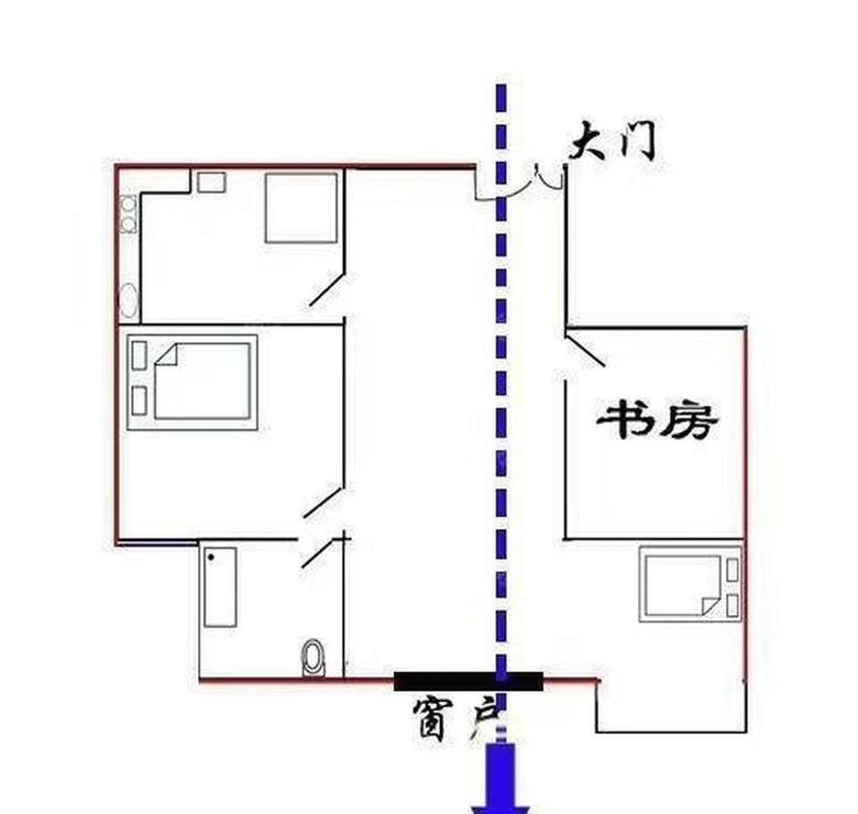 化解大门直通后门与阳台的风水之道