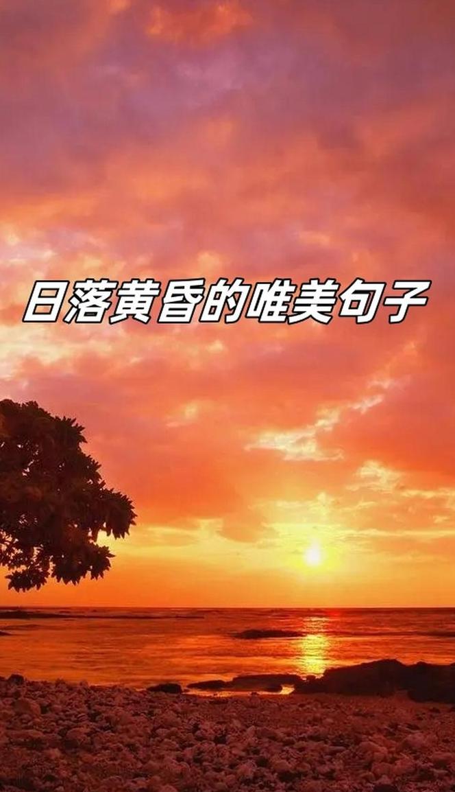 日落时光：唯美句子点亮朋友圈