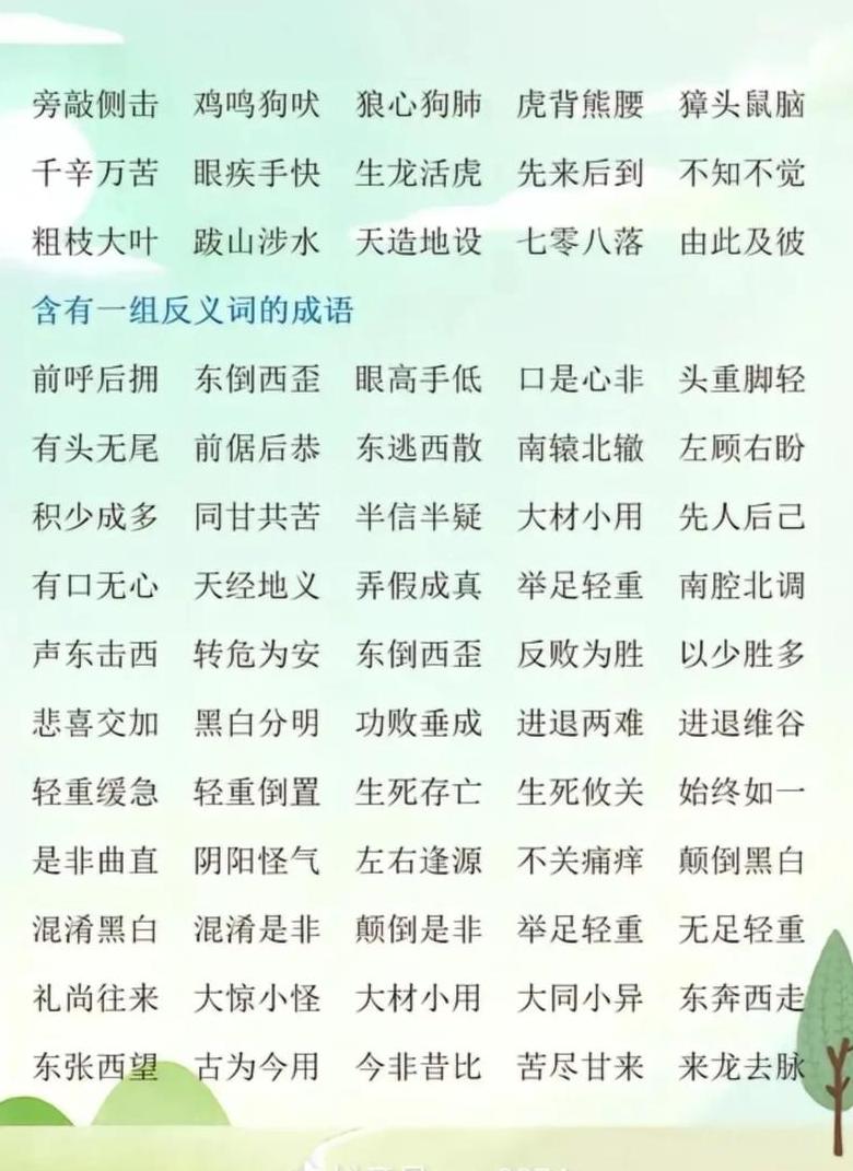 探秘ABAB式成语：四字成语大全中的独特风格