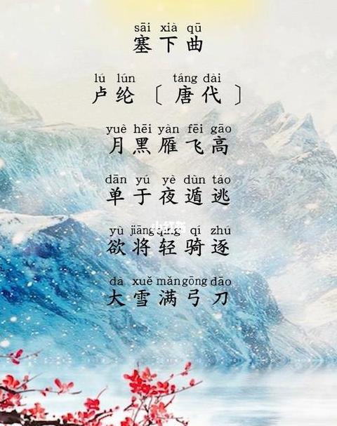 唐卢纶塞下曲诗意解读与战争景象