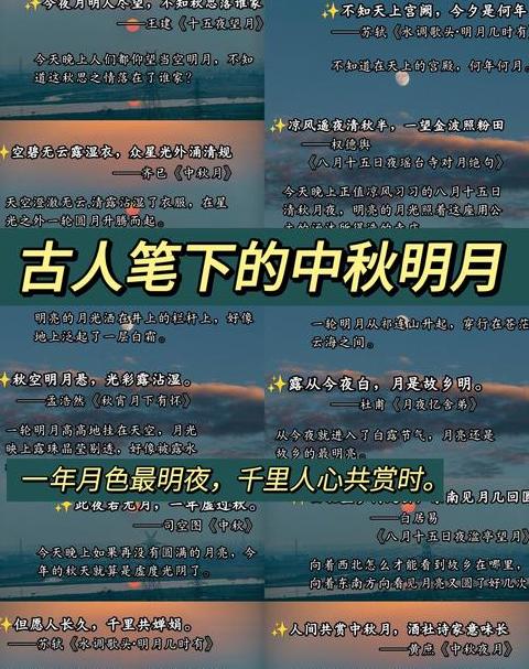 杜甫中秋怀乡思亲经典诗句解析