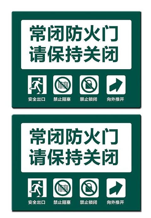 防火门标识正确粘贴方法及重要性