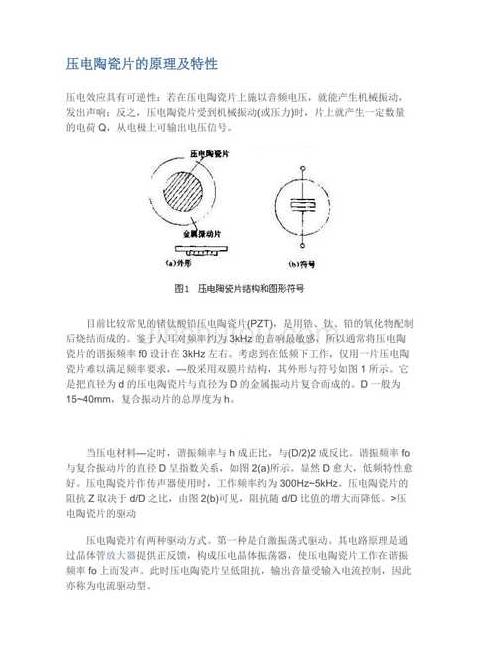 压电陶瓷工作原理及超声传感器应用解析