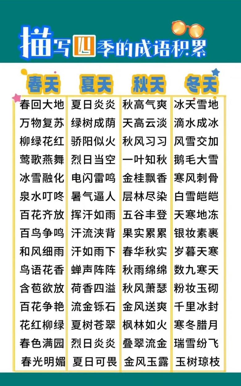 苏教版一年级下春天颜色词汇盘点