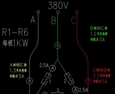 380V加热管电阻电流计算与实际应用解析